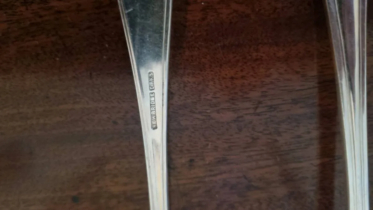 Antique Newbridge Silverware Spoons - Image 2