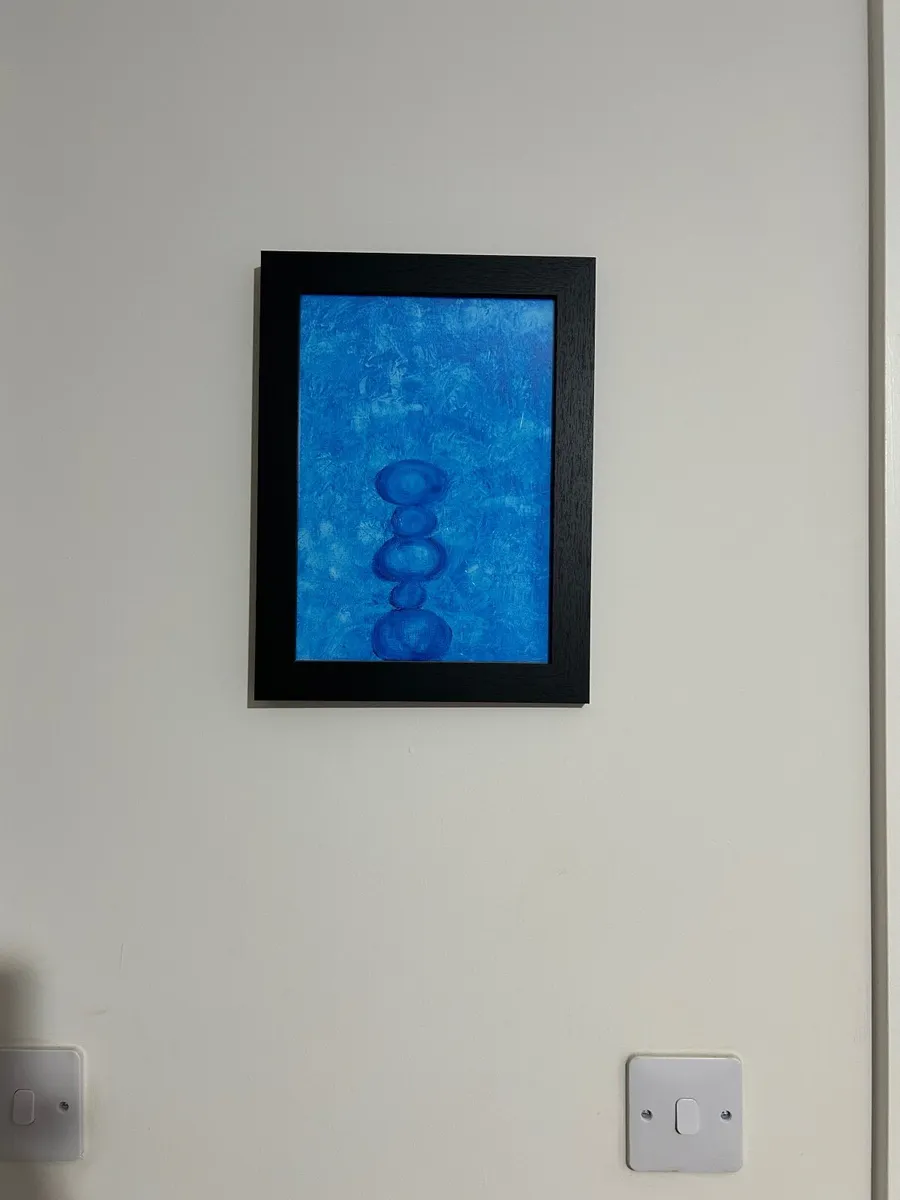 Blue abstract painting - Image 1