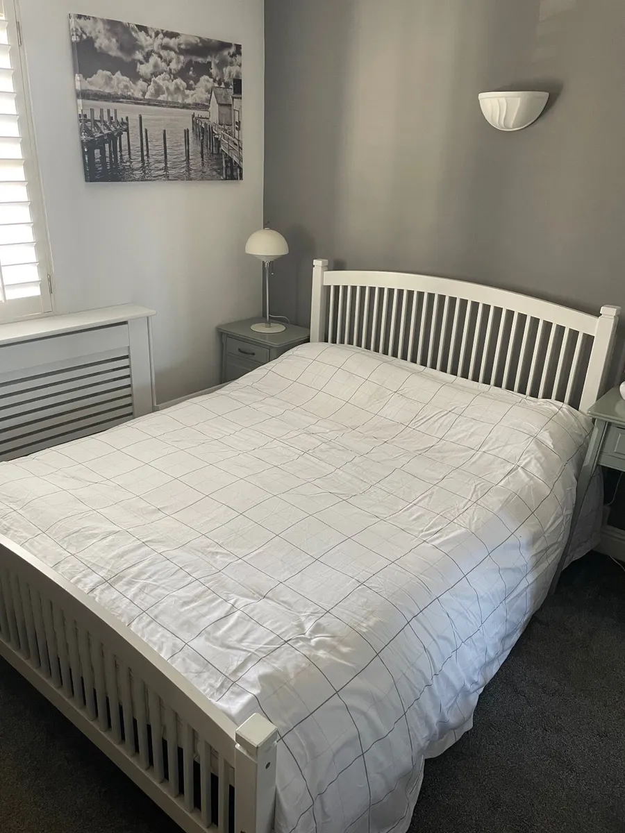 Standard Double Bed & Mattress - Image 1