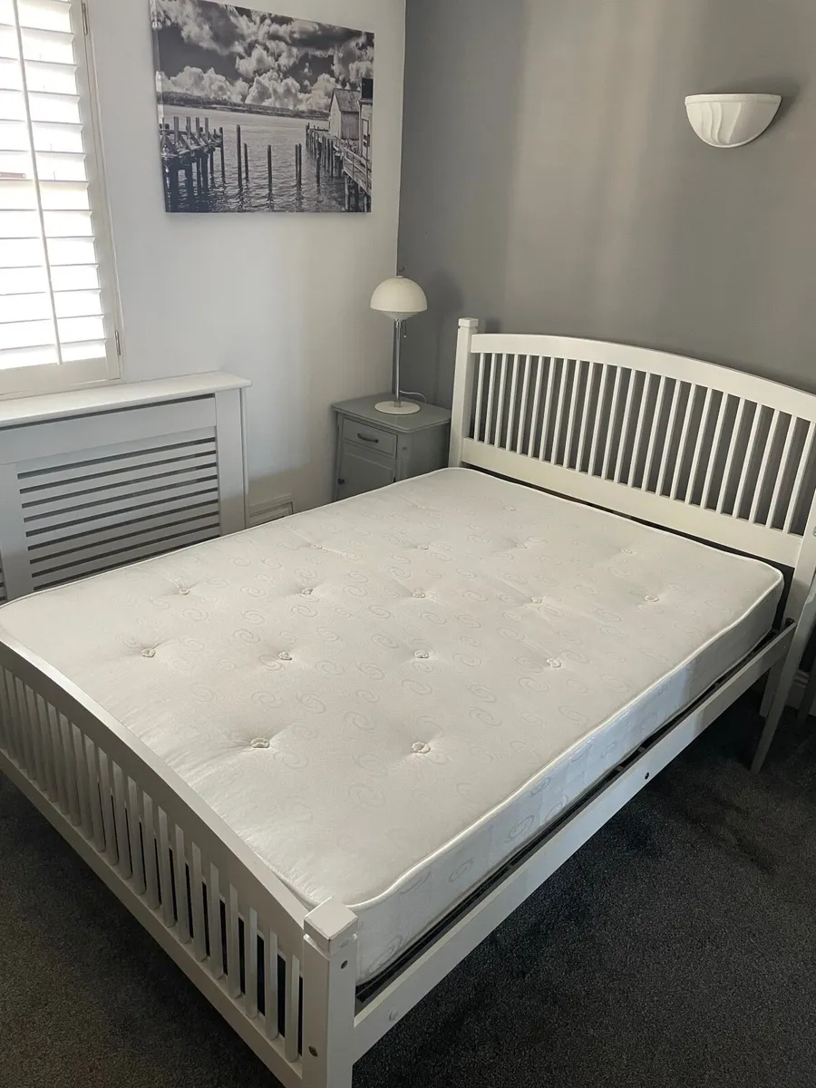 Standard Double Bed & Mattress - Image 2
