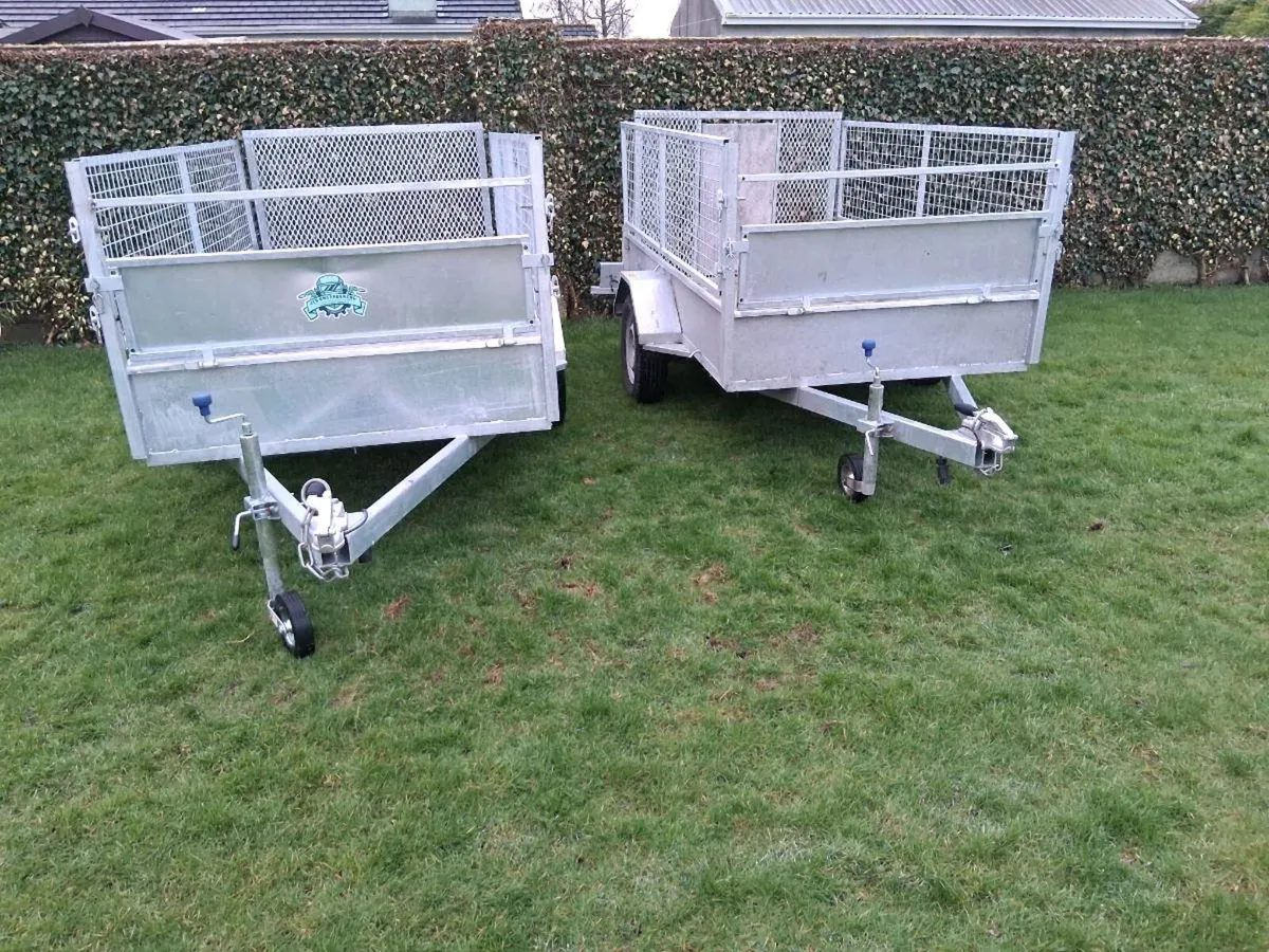 Galvanised single axel trailers - Image 1