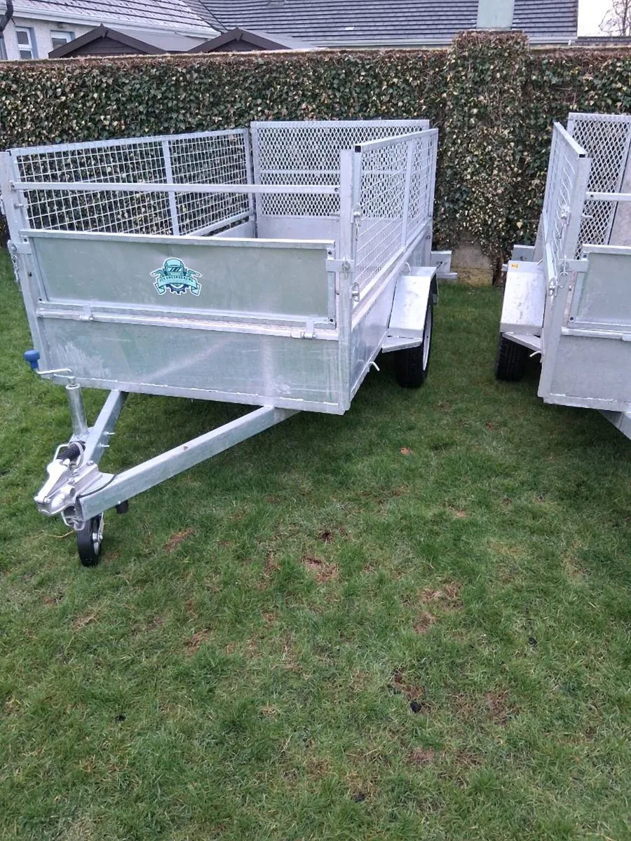 Galvanised single axel trailers - Image 2
