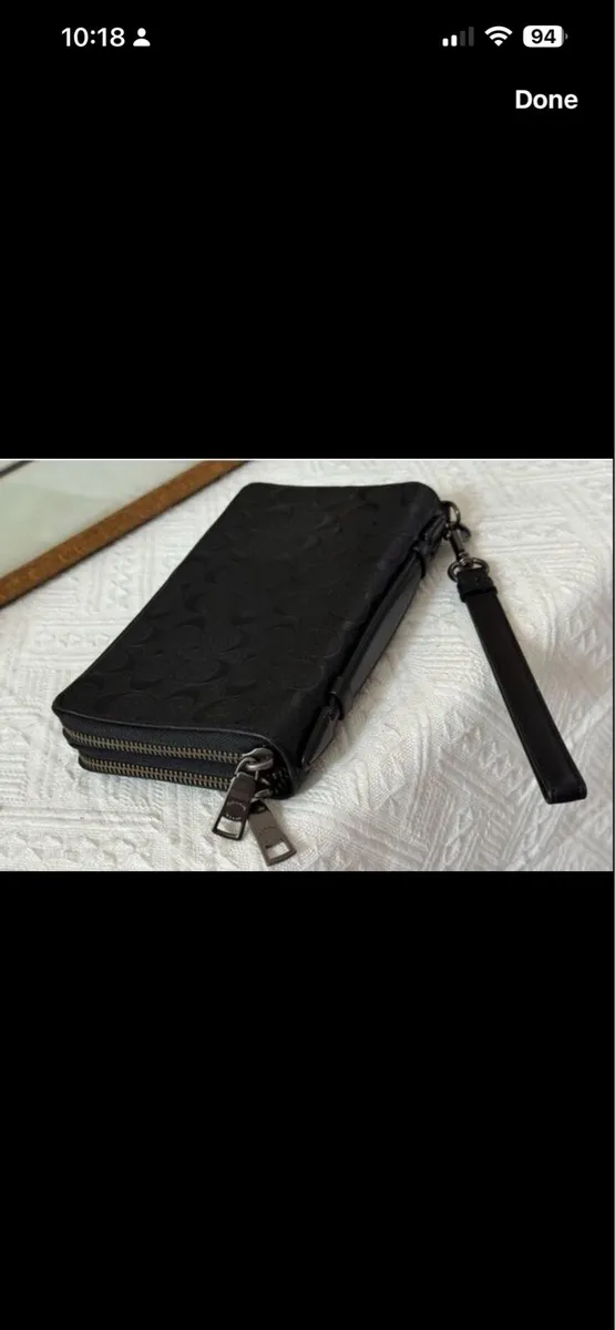 Genuine Coach Double Zip Travel Wallet - Image 1