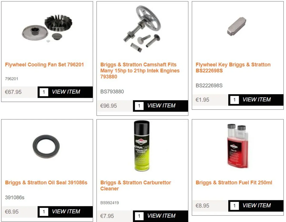 Briggs & Stratton Spare Parts - Image 3