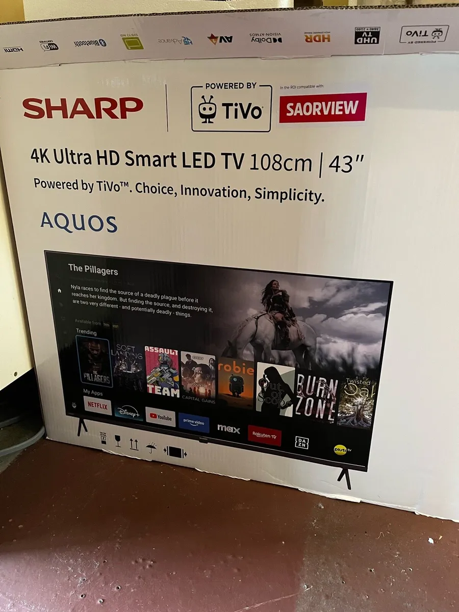 43” sharp 4K smart tv - Image 2