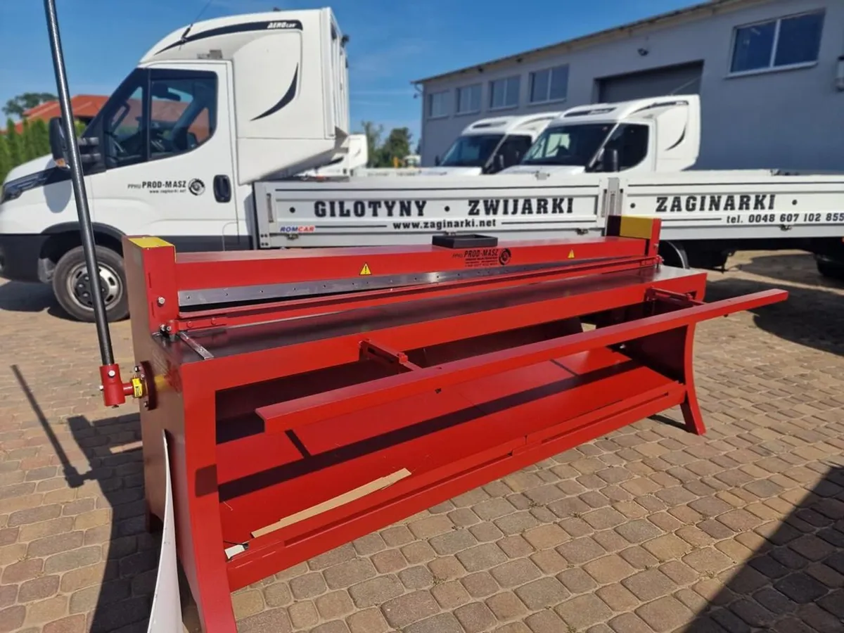 sheet metal guillotine 2,5m-1.2mm steel NEW - Image 1