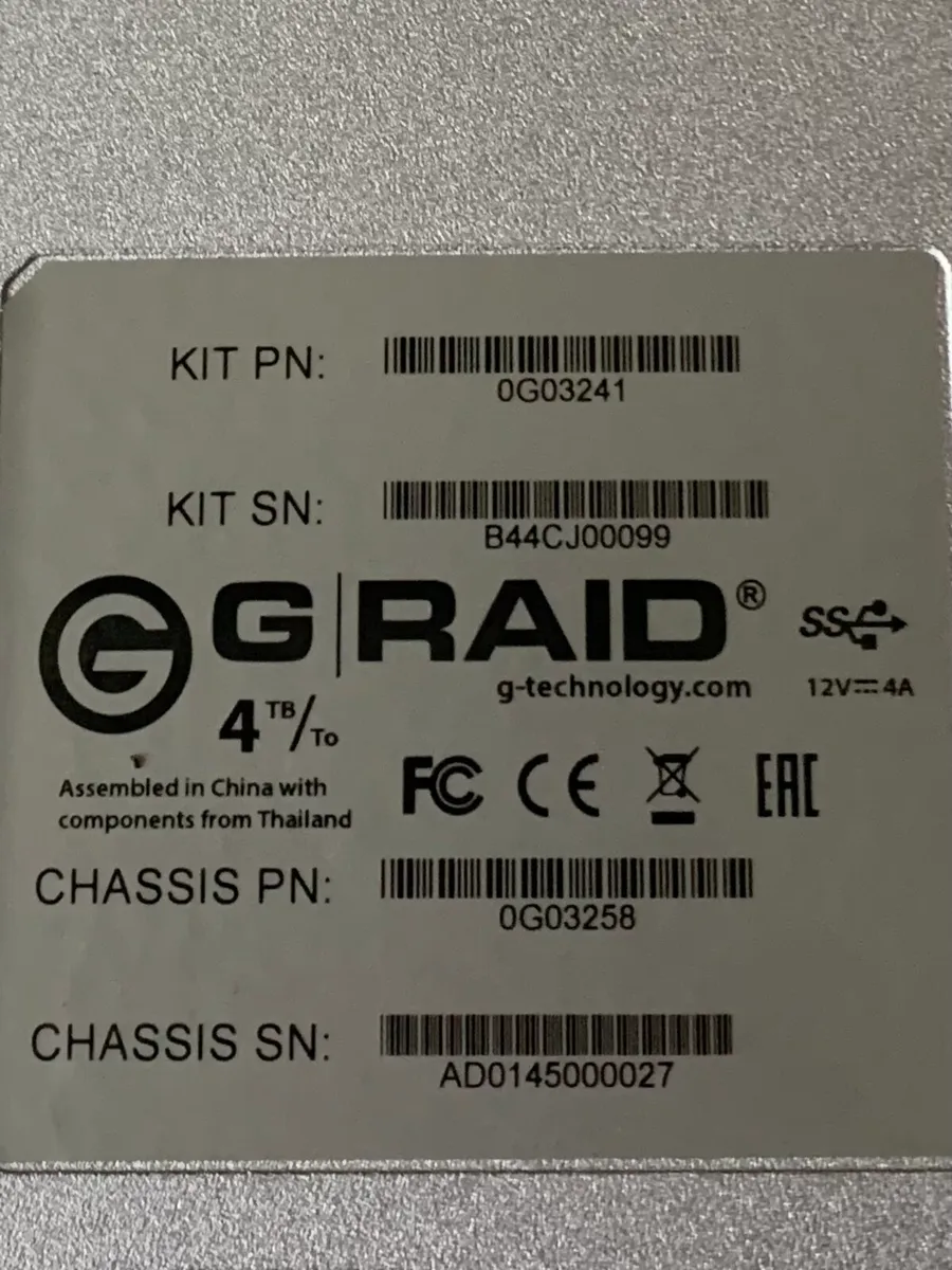 G-Technology G-RAID 4TB - Image 1