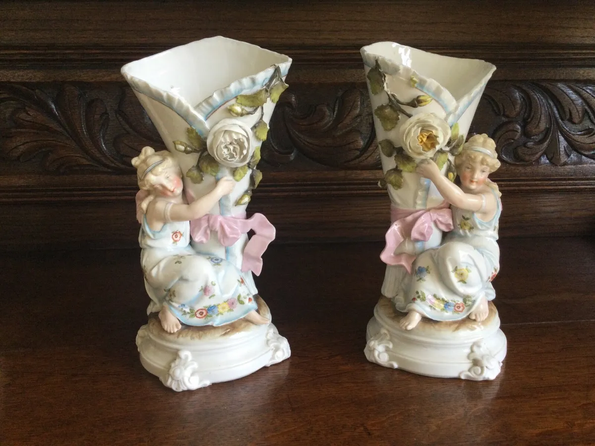 Pair Antique Vases - Image 1
