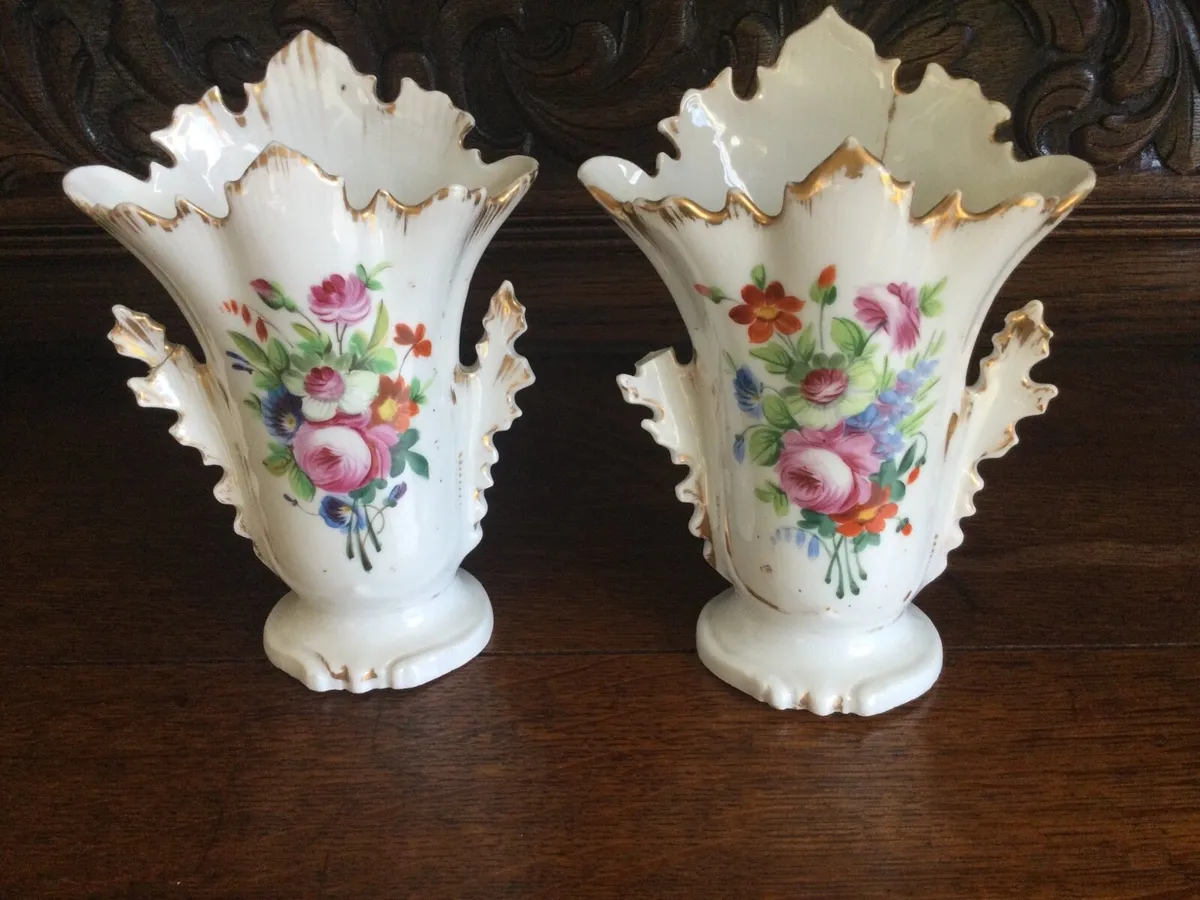 Pair Gilded Vases - Image 1