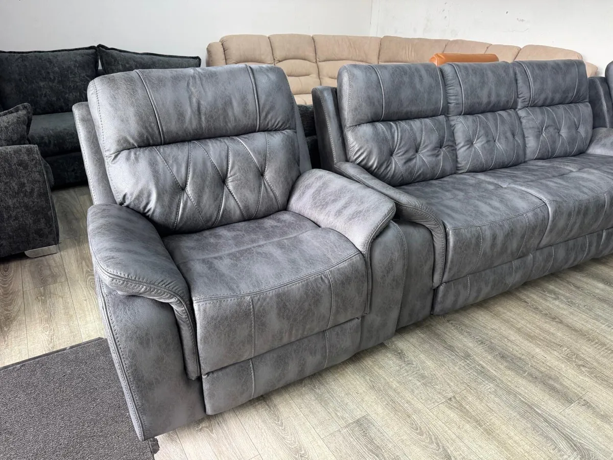 Valencia Suede Sofa Sets Brand New - Image 2