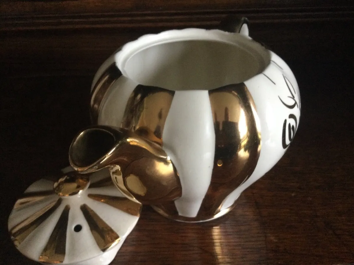 Antique Sudlows Burslem Teapot and Water Jug - Image 3