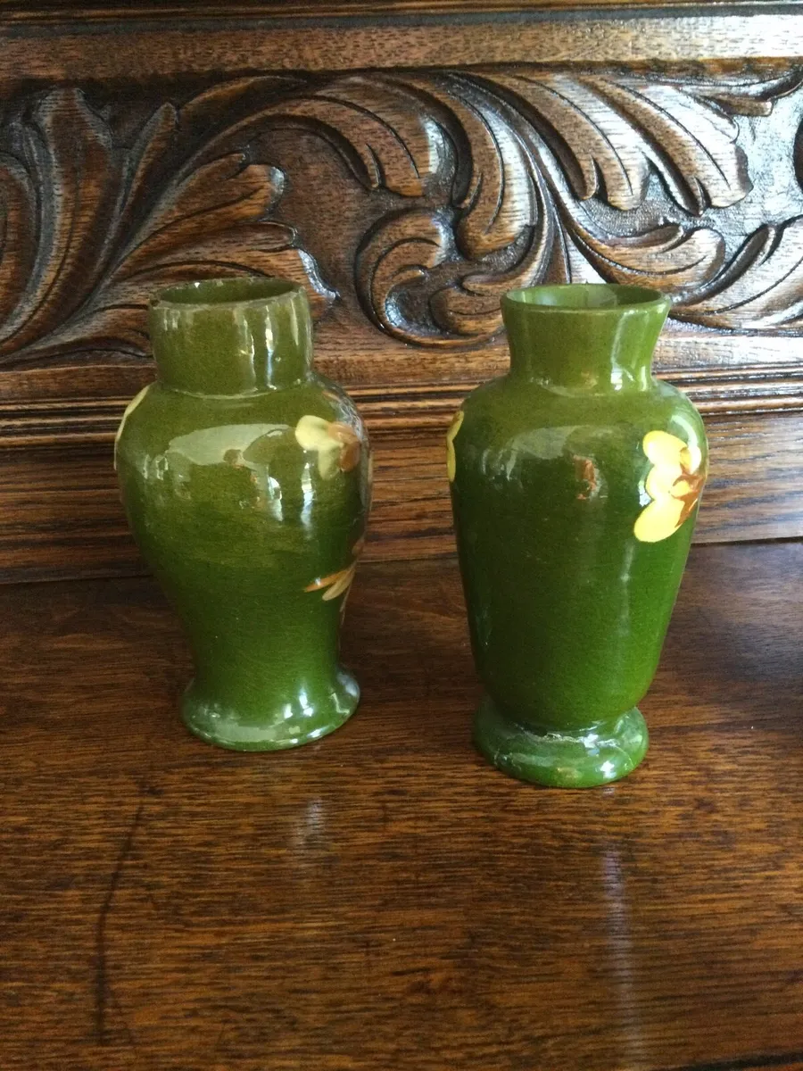 Antique Pair Vases - Image 2