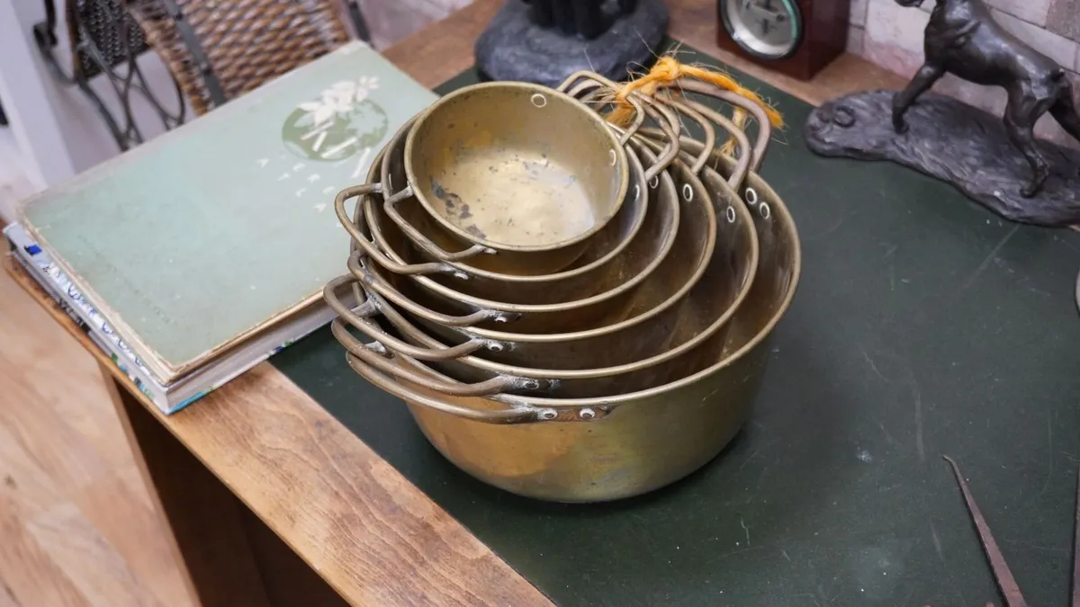 Solid Brass Nesting Bowl Set (6 Pieces)