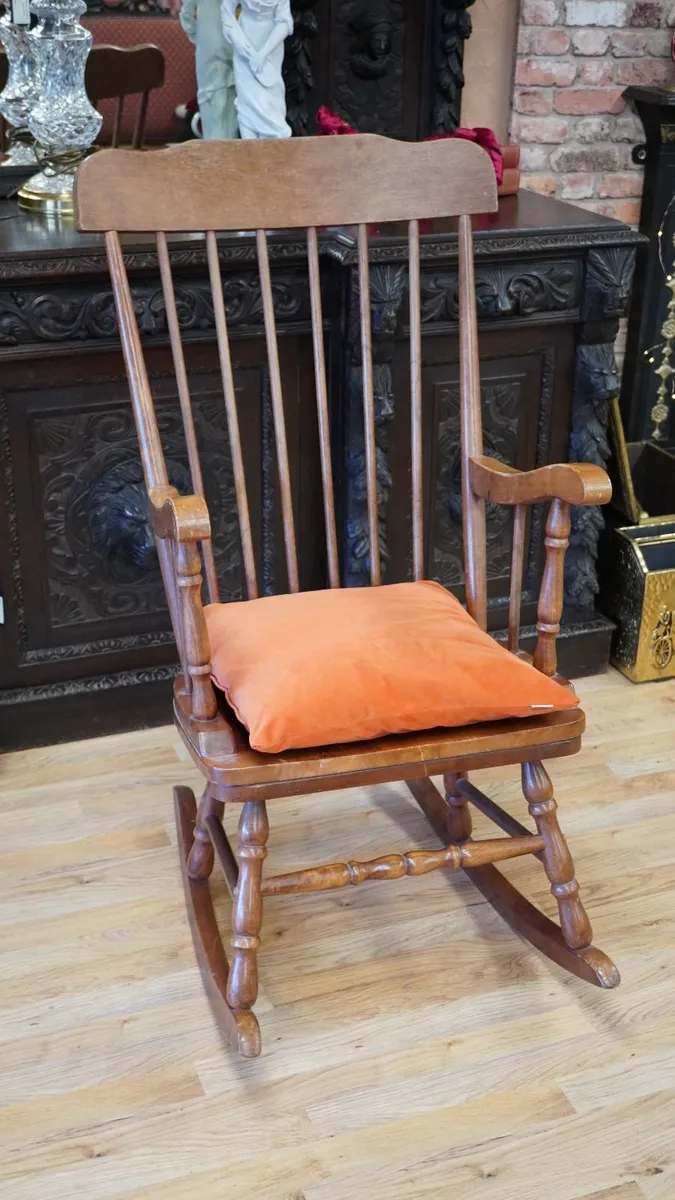 Traditional Spindle-Back Rocking Chair - Image 1