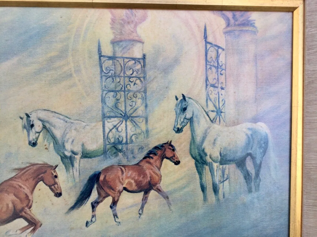 Large Framed Galloping Horses Print - Image 4