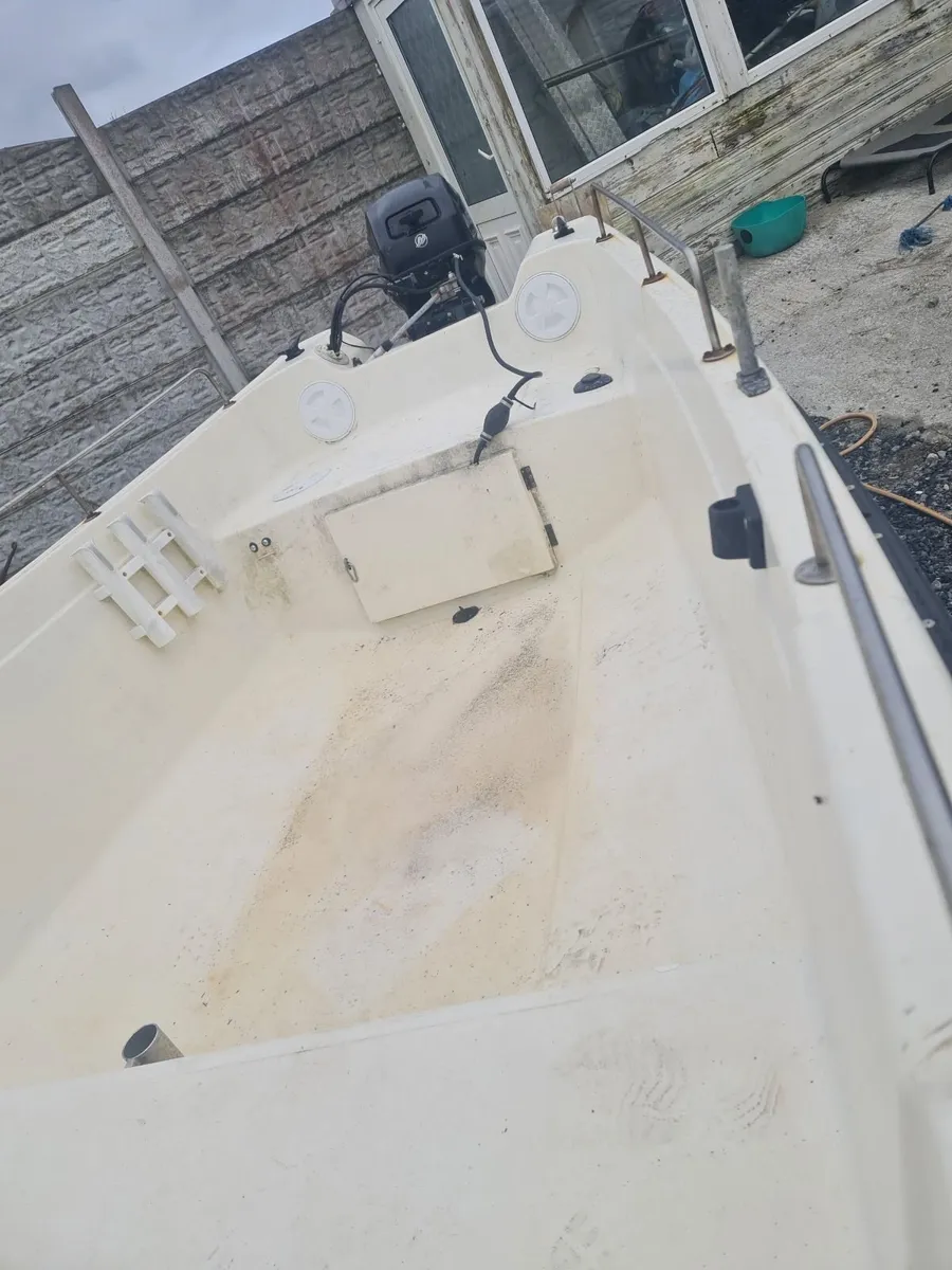 16ft orkney longliner cabin 15hp mercury trailer - Image 3