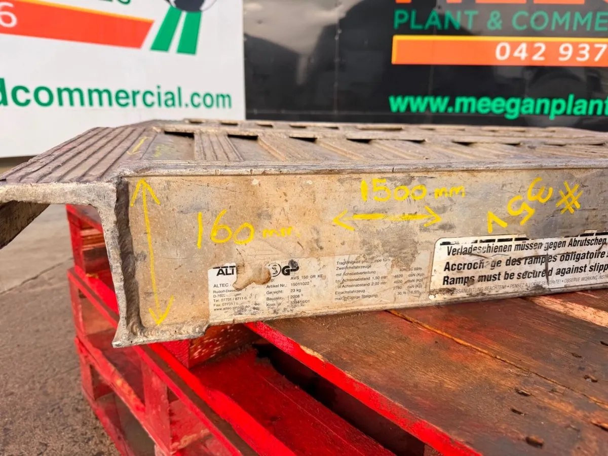 1500mm alloy RAMPS to suit Lowloader .....35v - Image 3