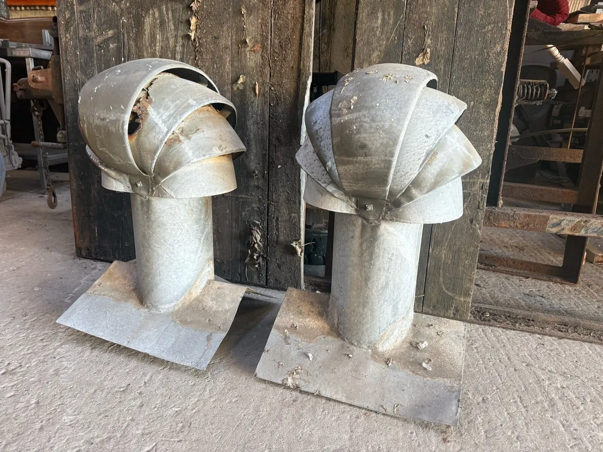2 large reclaimed matching roof vents - Image 1