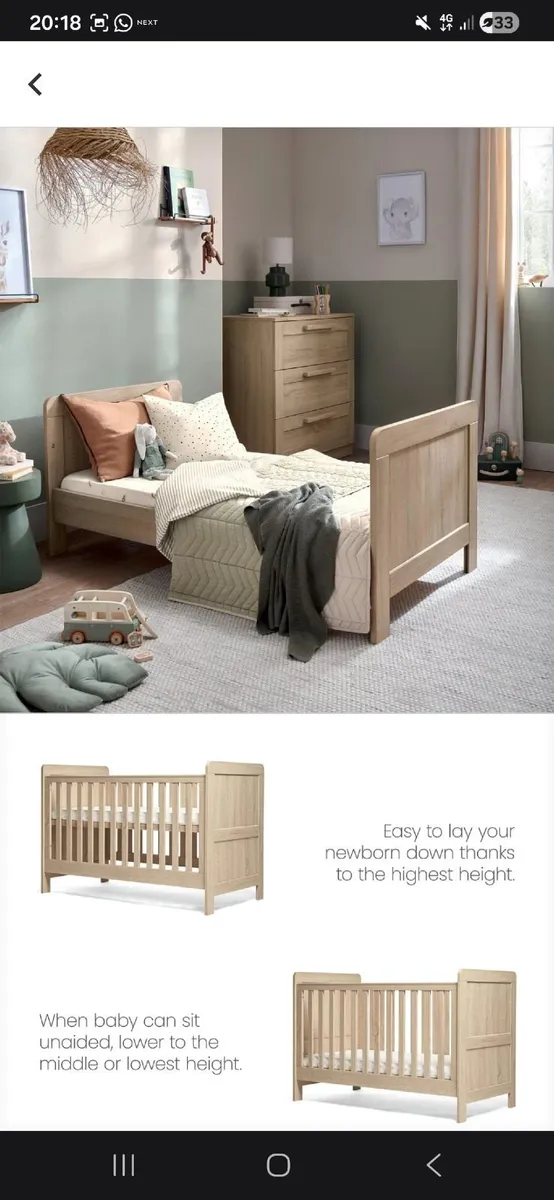 Mama and Papa Cot bed - Image 2