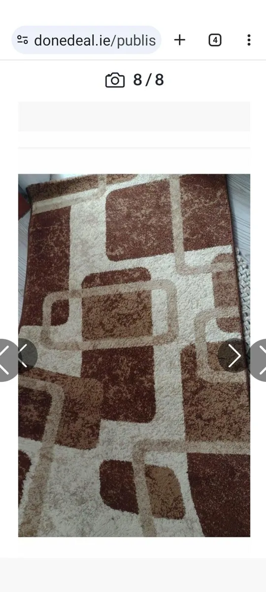 Clean beige/brown pattern rug - Image 3