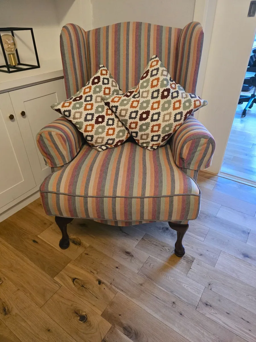 Retro Wingback Armchair - Image 1