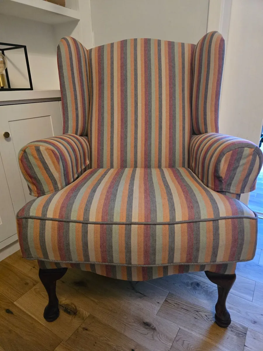 Retro Wingback Armchair - Image 3