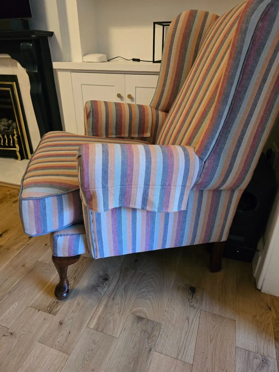 Retro Wingback Armchair - Image 2