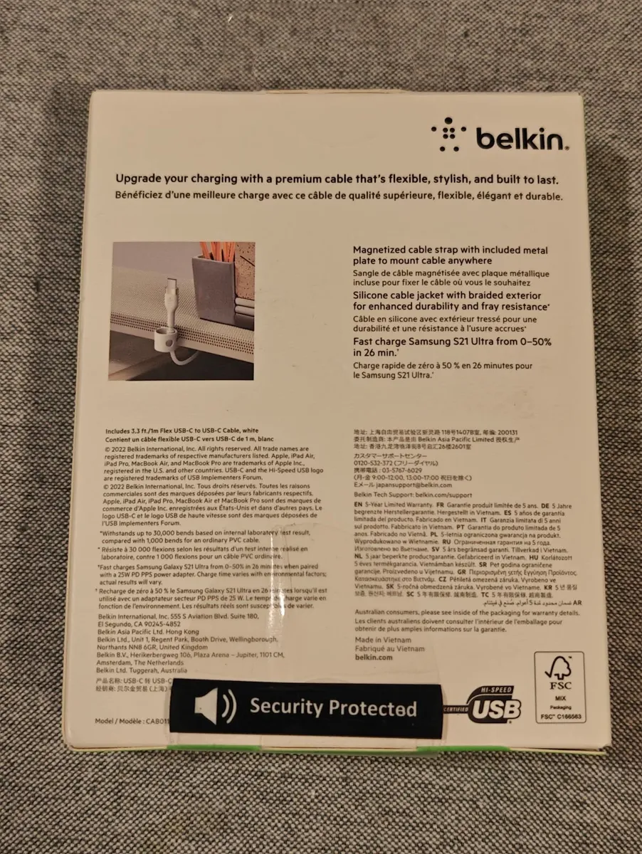 Belkin BoostCharge Pro Flex USB-C Cable – 1M Braid - Image 2