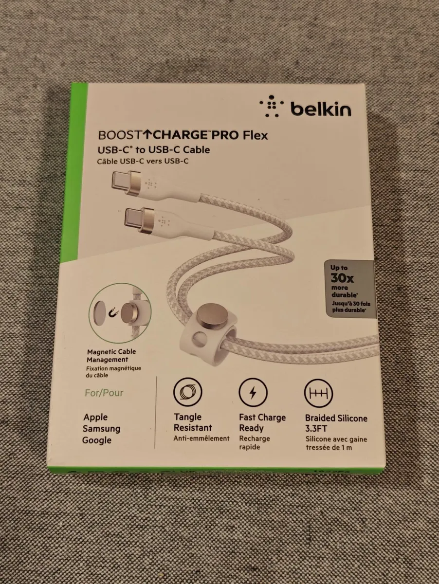 Belkin BoostCharge Pro Flex USB-C Cable – 1M Braid - Image 1
