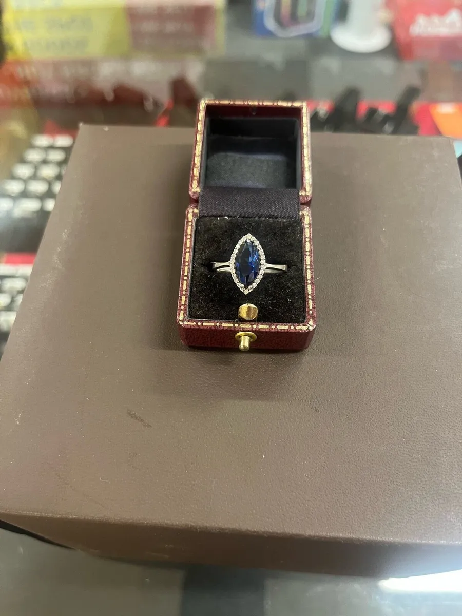 925 silver CZ ring - Image 1