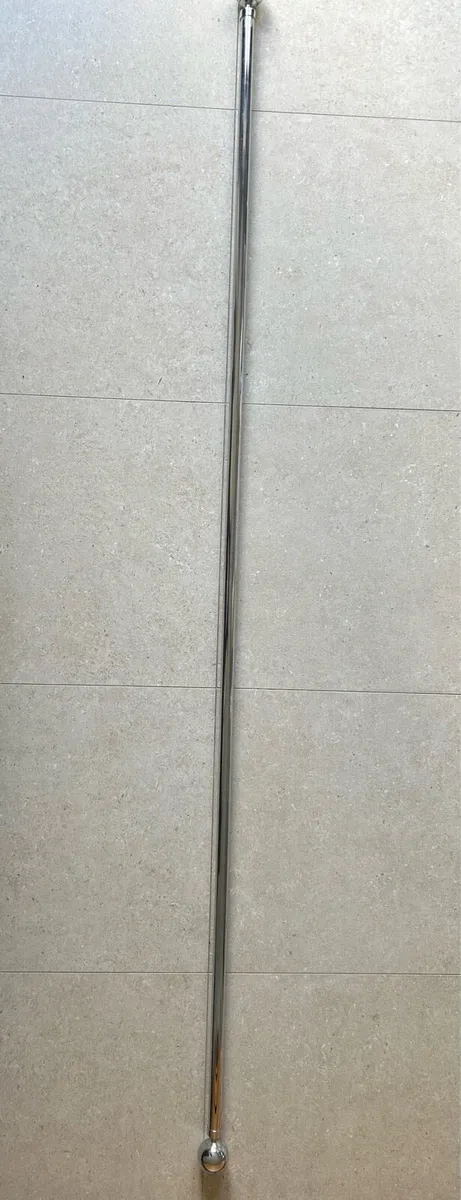 Chrome curtain pole - Image 3