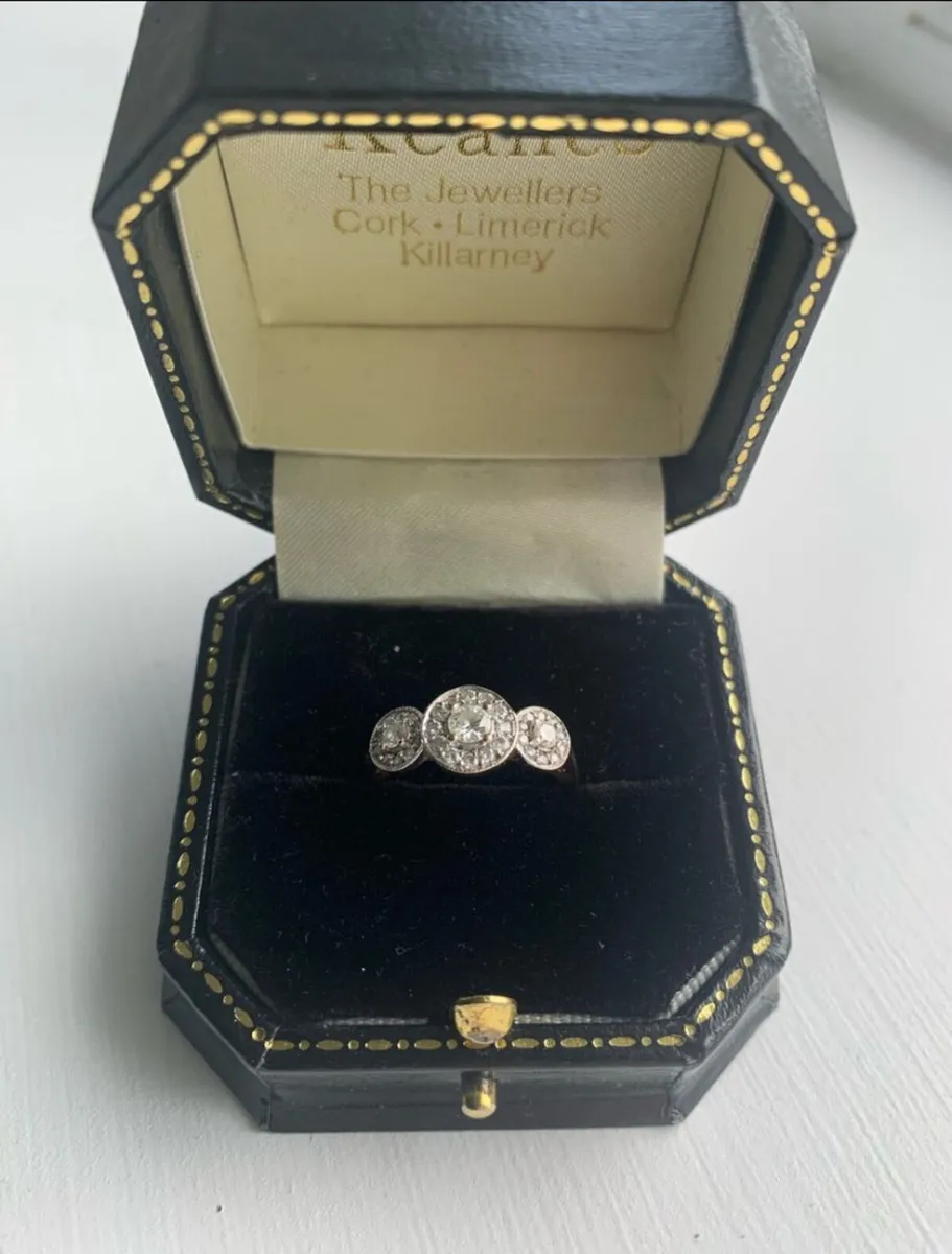 Diamond Halo Engagement ring - Image 1