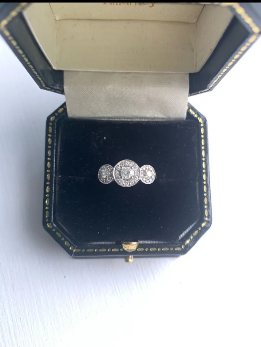 Diamond Halo Engagement ring - Image 2