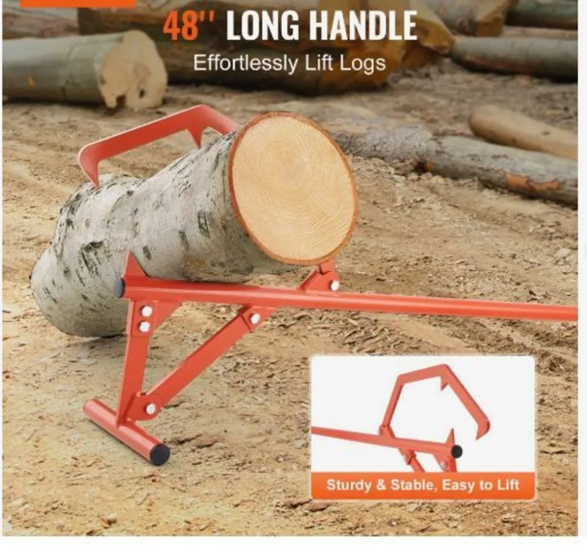 Timberjack, 46.5 in, Heavy Duty Steel Log Roller - Image 2