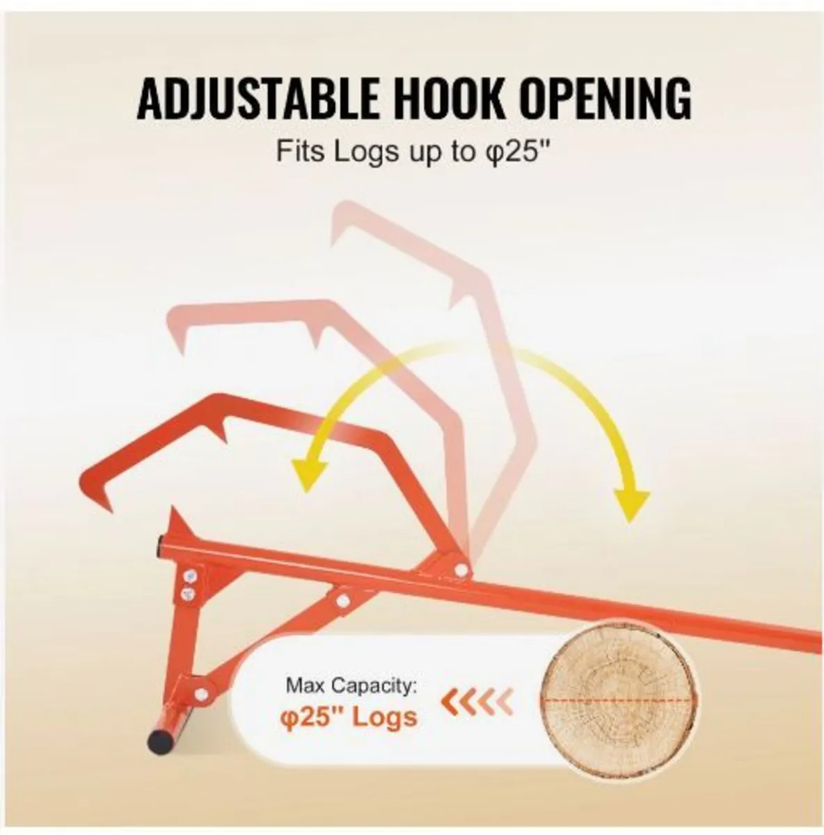 Timberjack, 46.5 in, Heavy Duty Steel Log Roller - Image 3