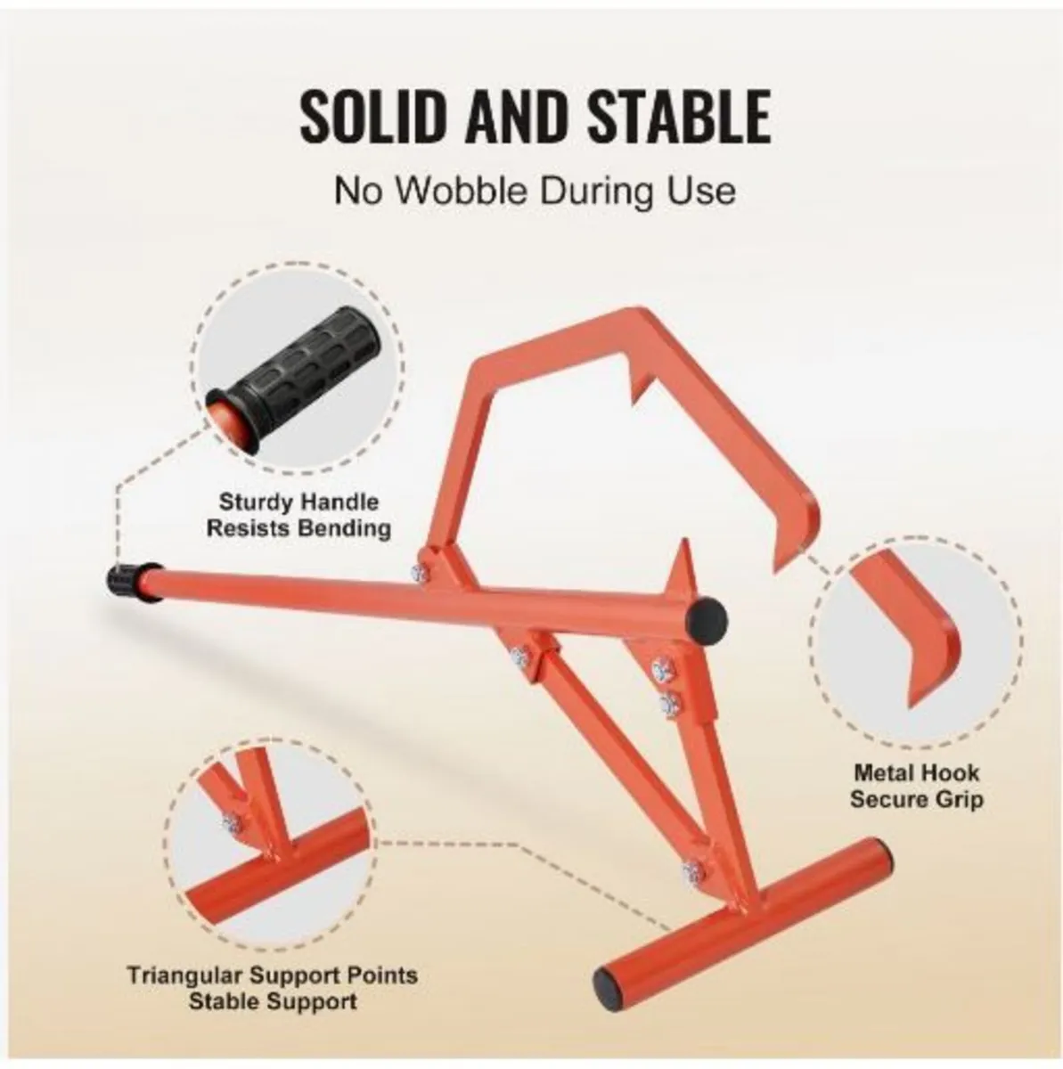 Timberjack, 46.5 in, Heavy Duty Steel Log Roller - Image 4