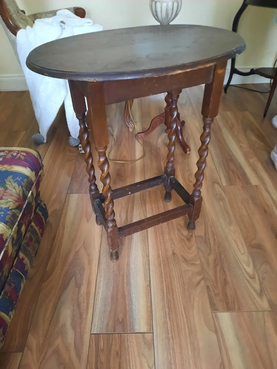 Antique occasional table - Image 4