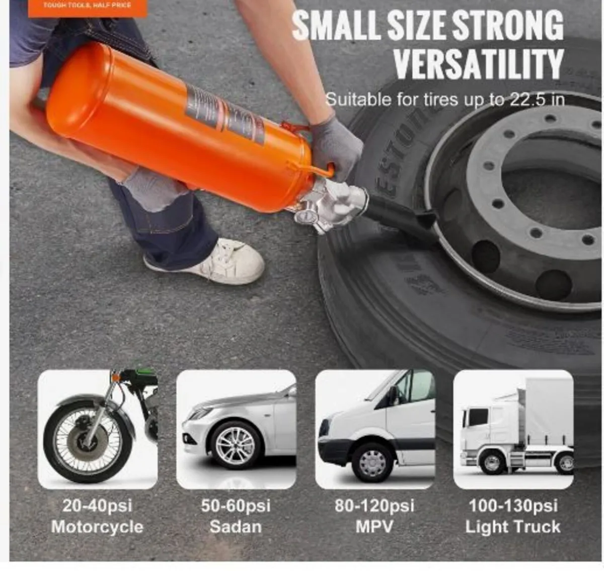 Tire Seater, 2.1 Gal/8 L Air Tire Blaster - Image 3