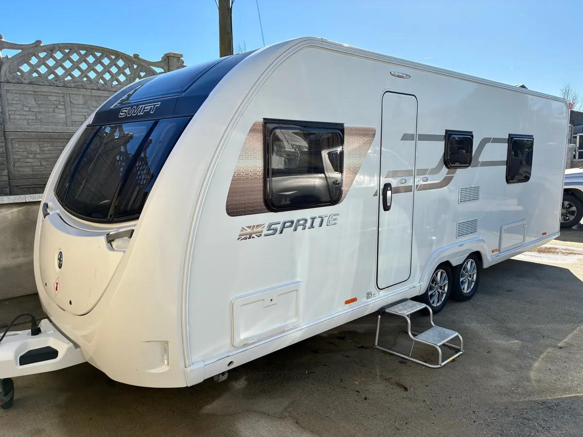 Swift sprite quattro 8ft wide fixed bed - Image 1