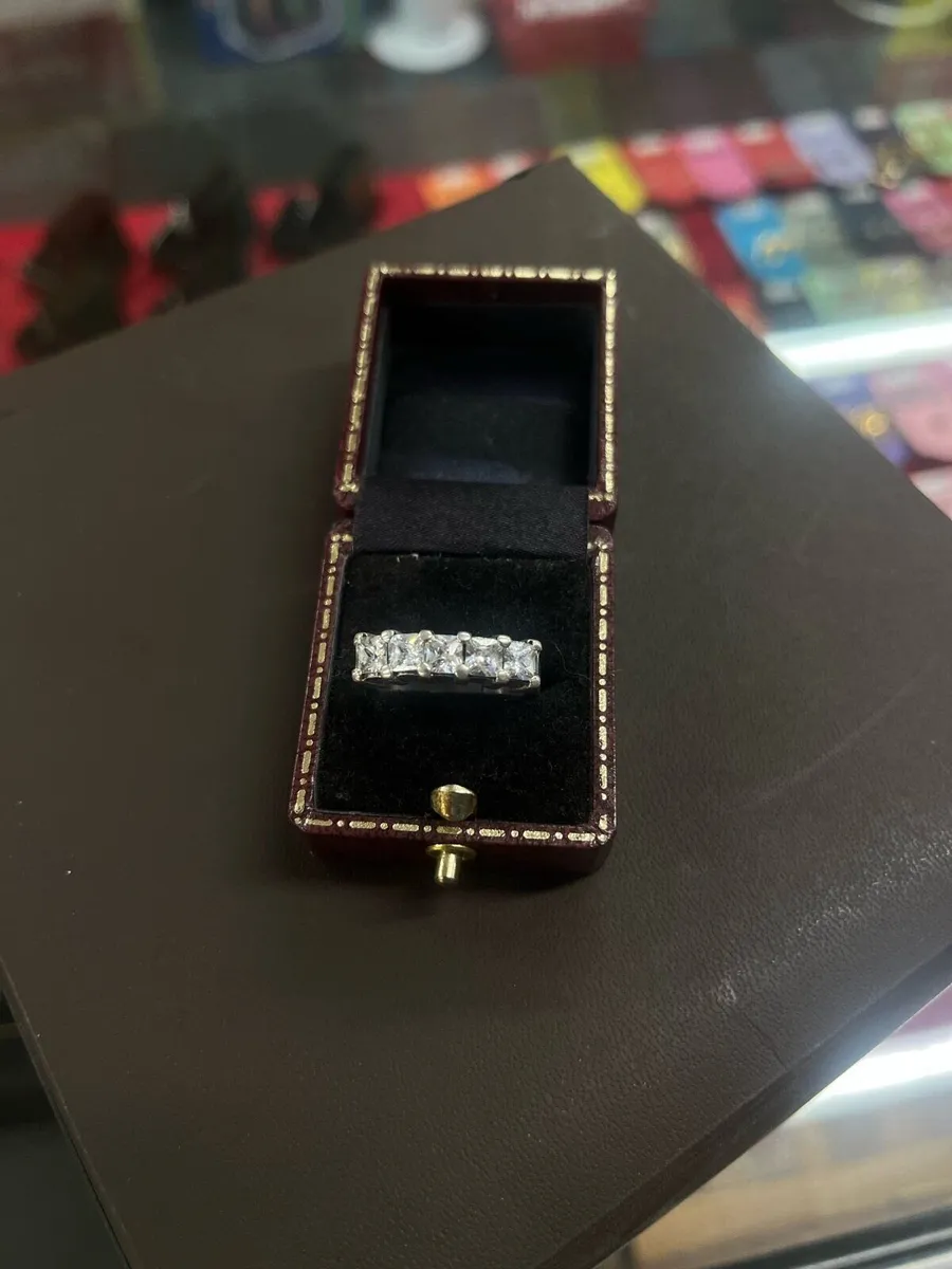 925 silver CZ ring - Image 1