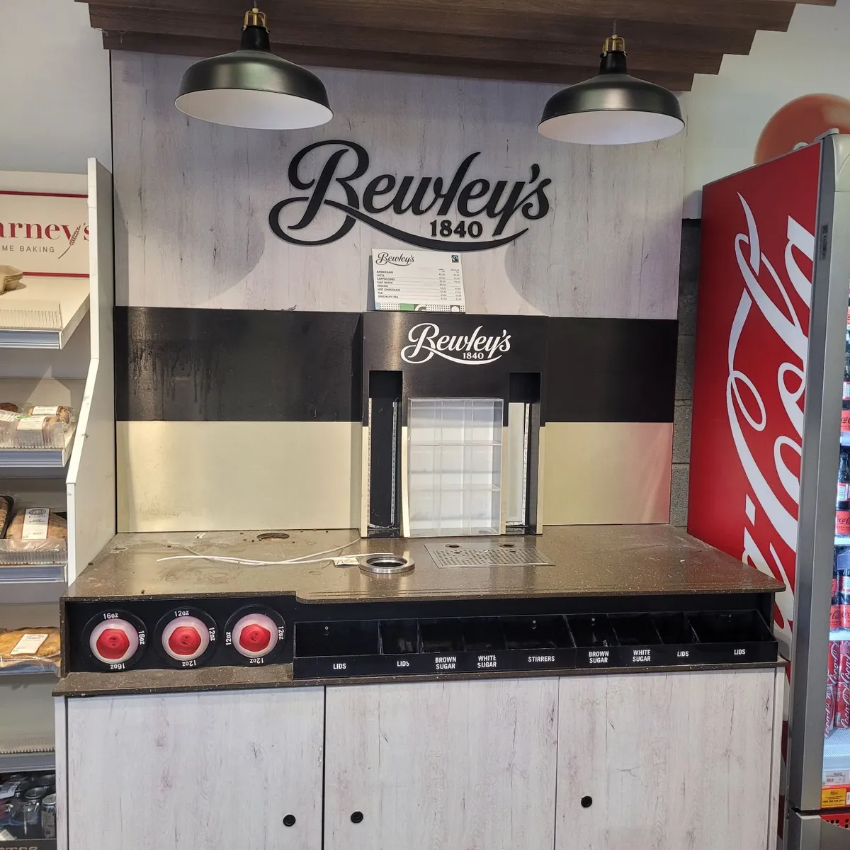 Bewleys Coffee ~Wall Counter Retail - 1800mm - Image 3