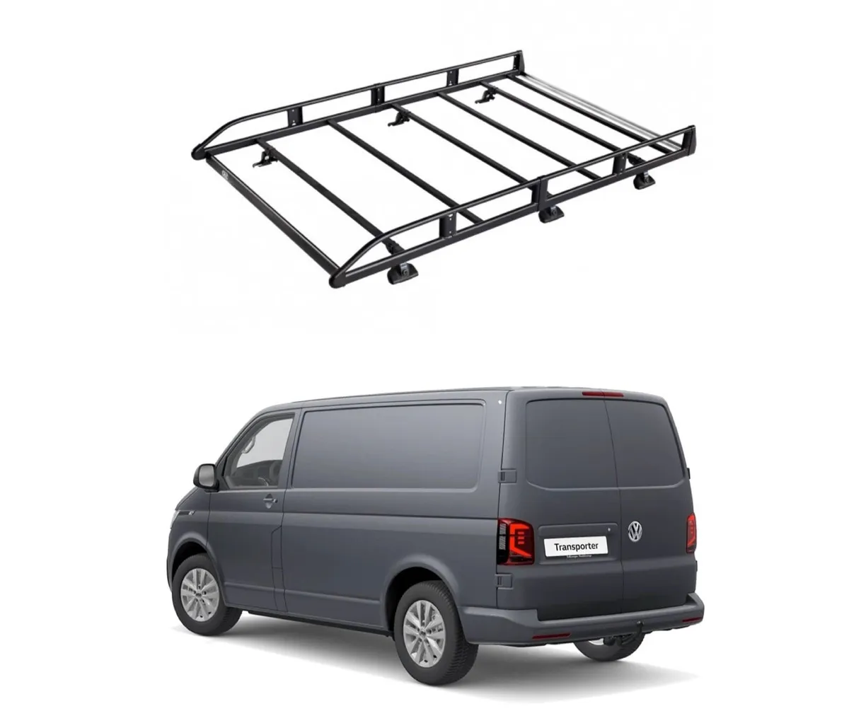Volkswagen Transporter T5 T6 T6.1 SWB Roof Rack - Image 1