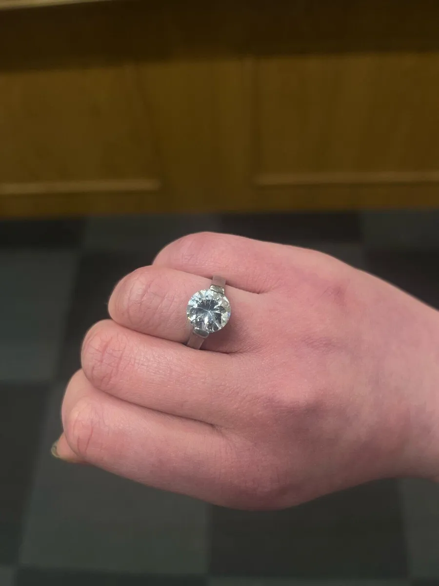 925 silver CZ ring - Image 2