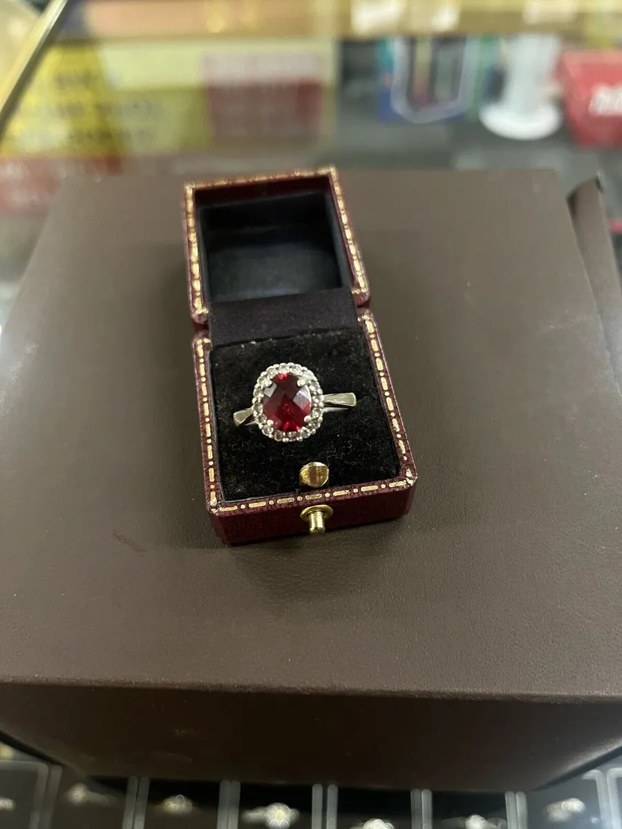 925 silver CZ ring - Image 1