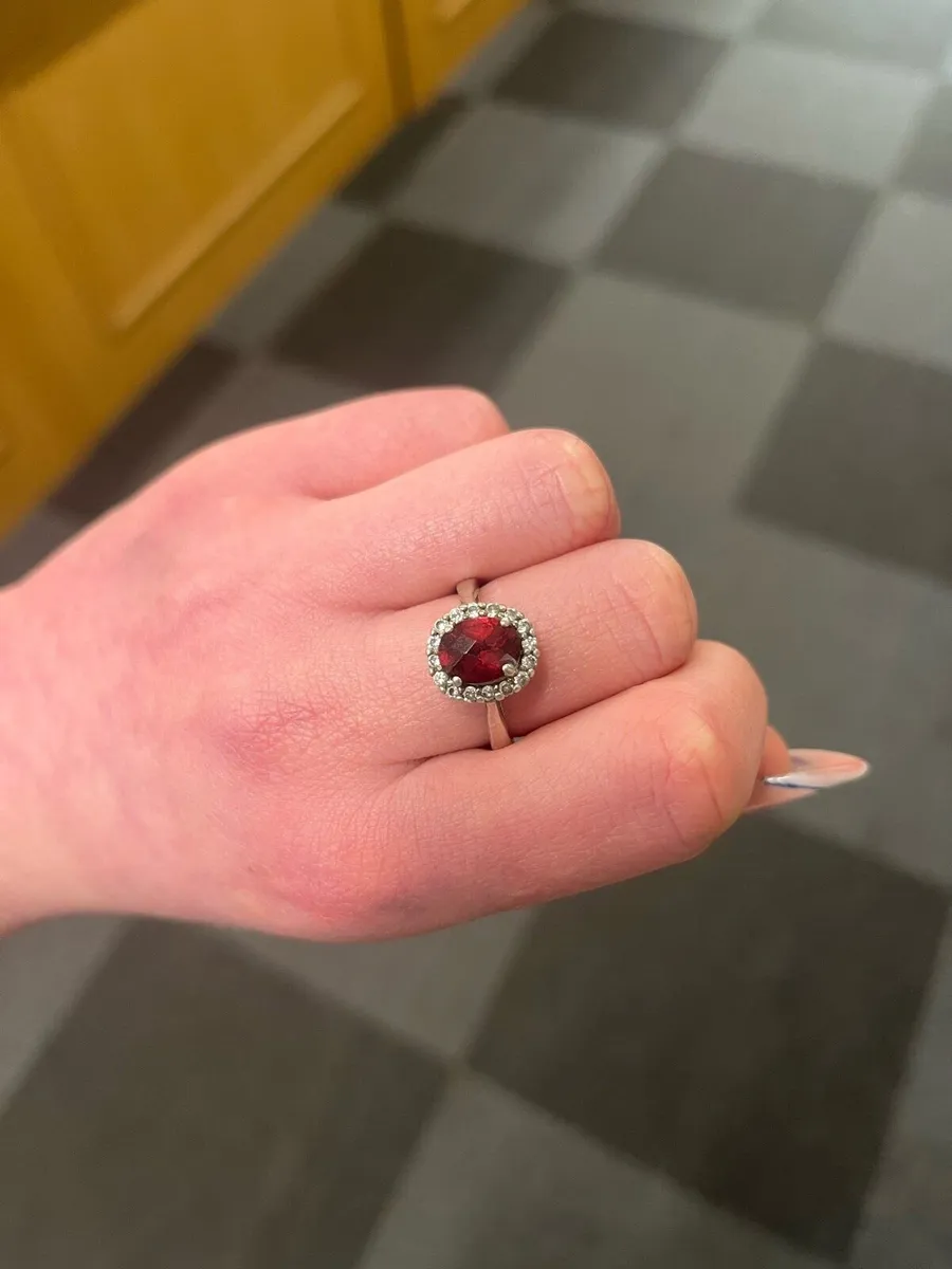 925 silver CZ ring - Image 2