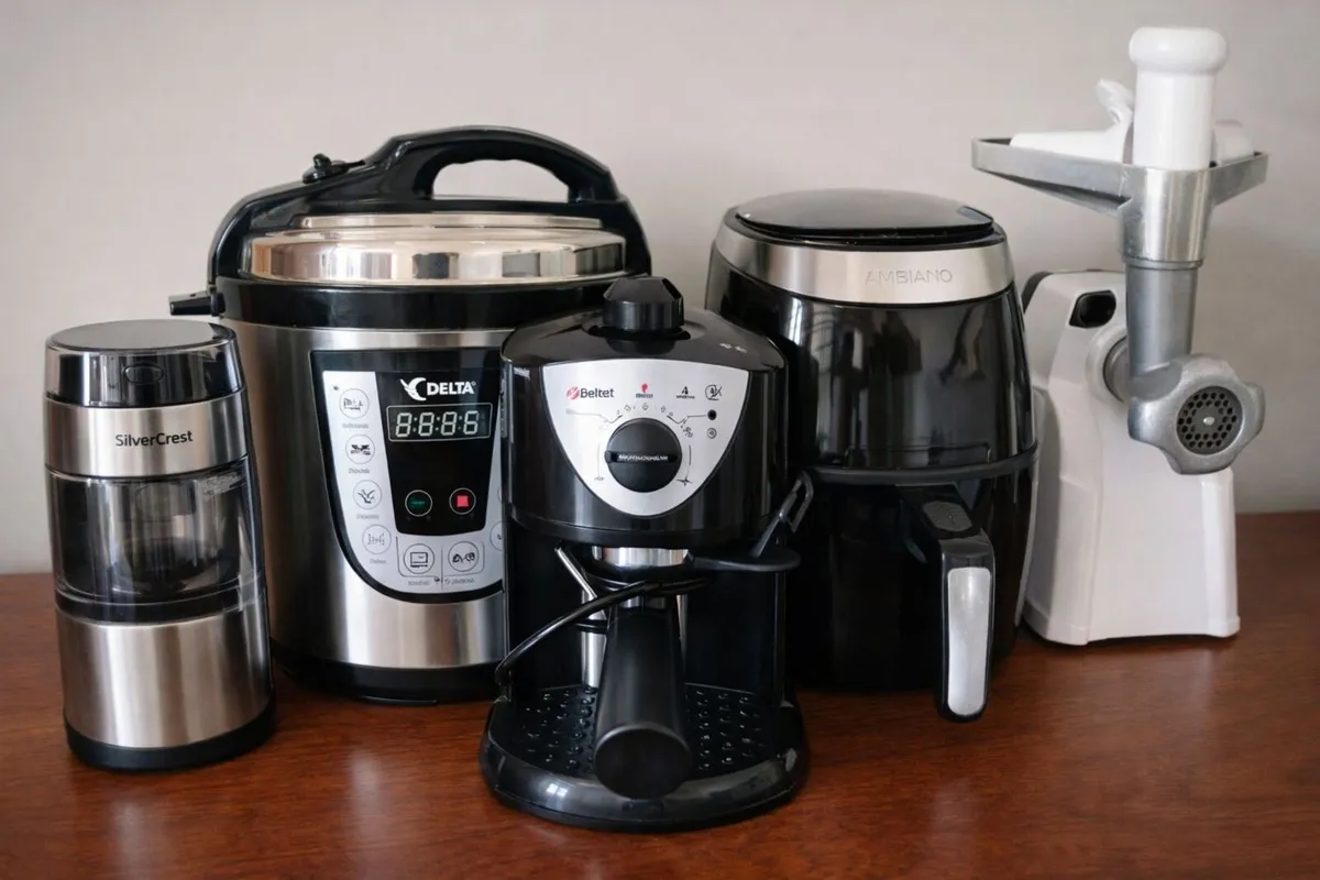 Air Fryer, Coffee Machine & Pressure Cooker - Image 1
