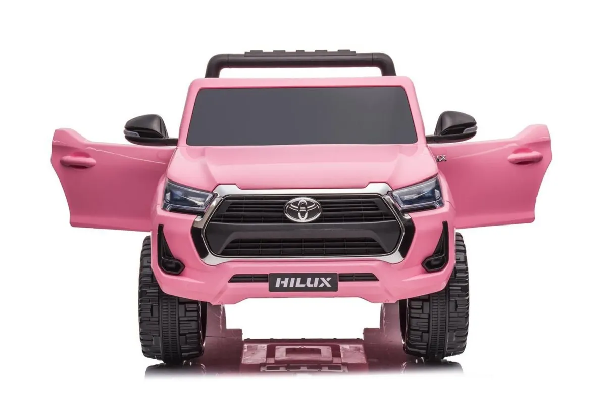 Toyota Hilux 12V Electric Ride On Jeep Pink - Image 3