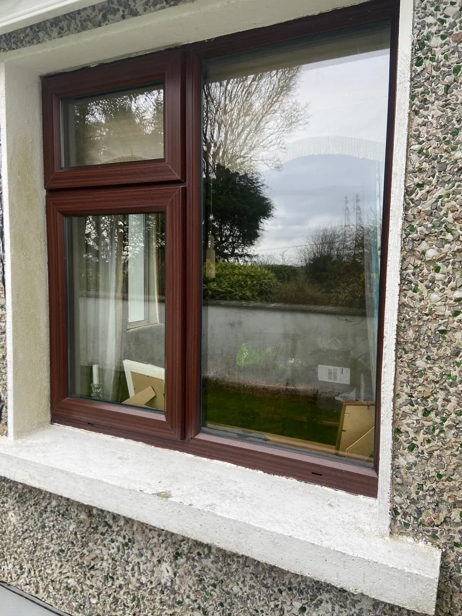 Mahogany Colour PVC Window - Image 1