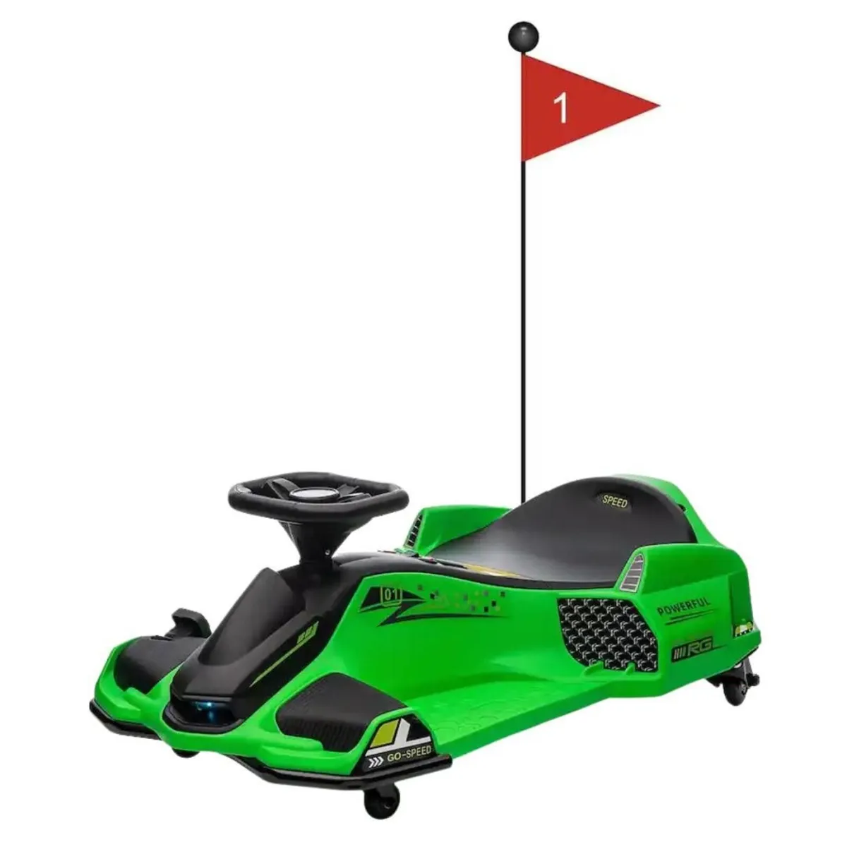 Drift Rider 360 24V Electric Go Kart Green