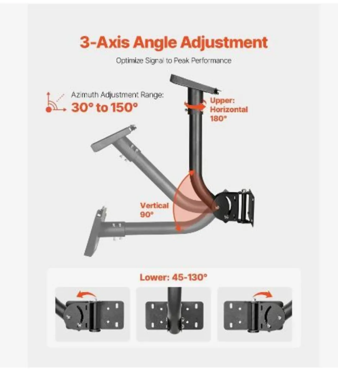 Starlink Gen 3 Mount, Adjustable Angle Wall - Image 3